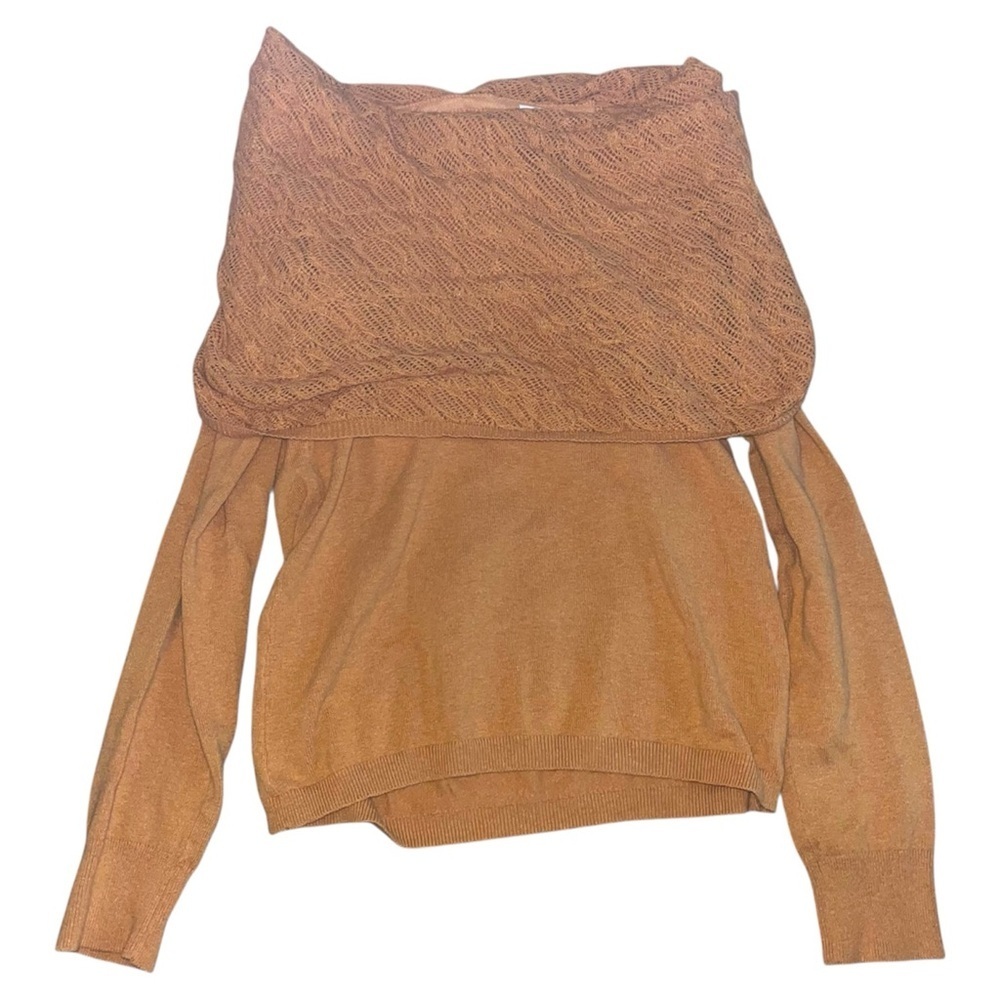 Anthropologie Angel of the North off the shoulder sweater